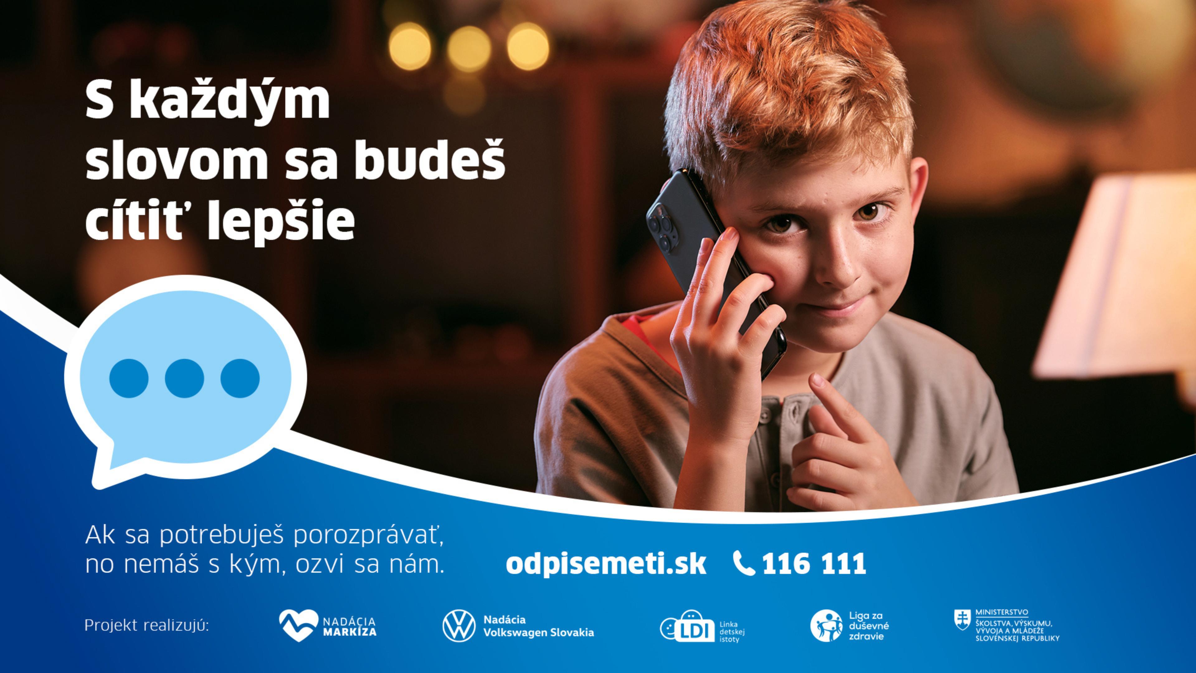 Projekt odpisemeti.sk - S každým slovom sa budeš cítiť lepšie